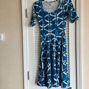 Women’s LuLaroe Blue Dress Nicole - SZ XXS